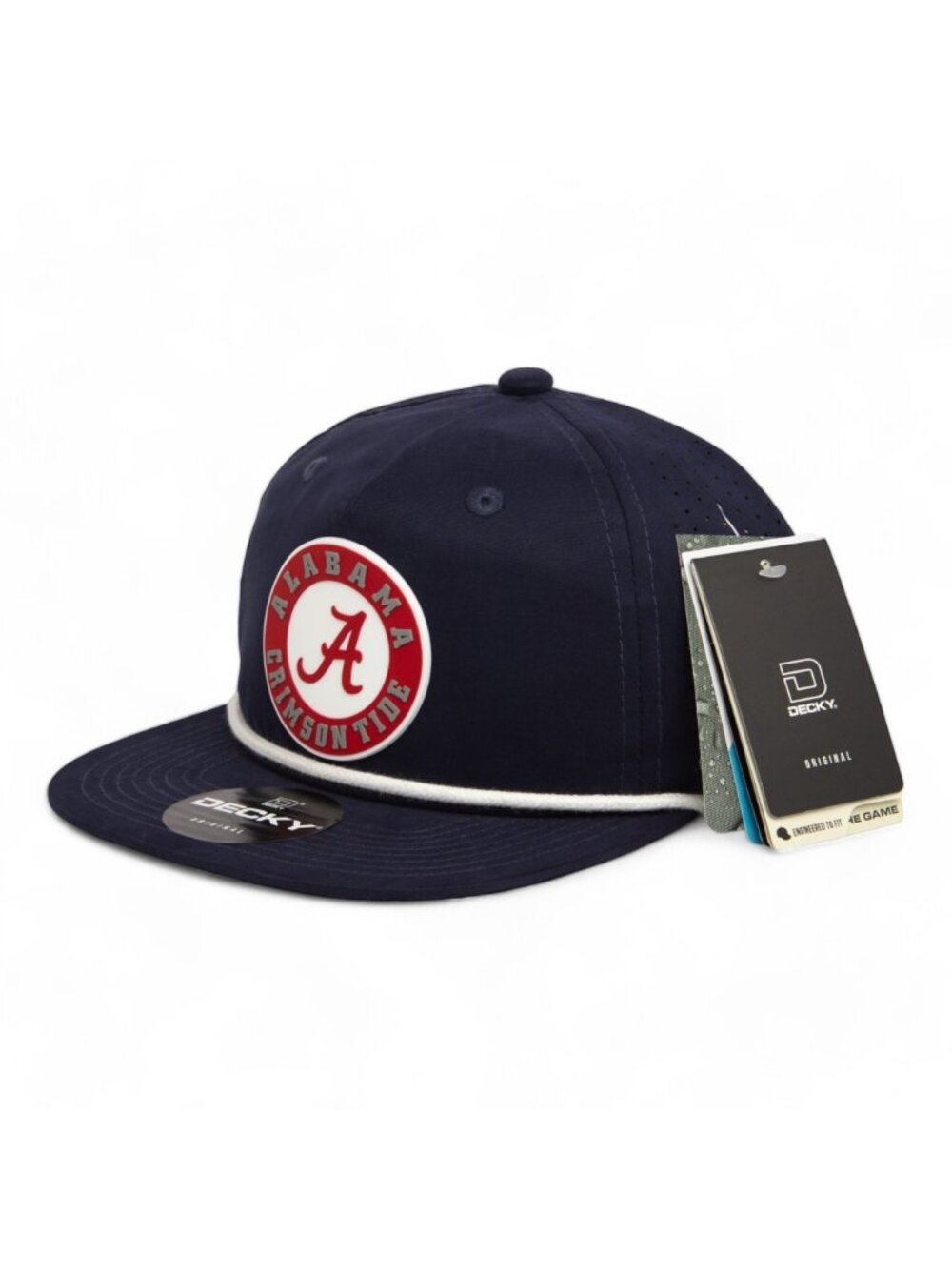 Alabama Crimson Tide 3D Perforated Rope Hat- Navy/ White